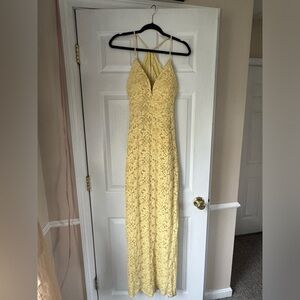 Women’s Size Medium Yellow Prom Dress